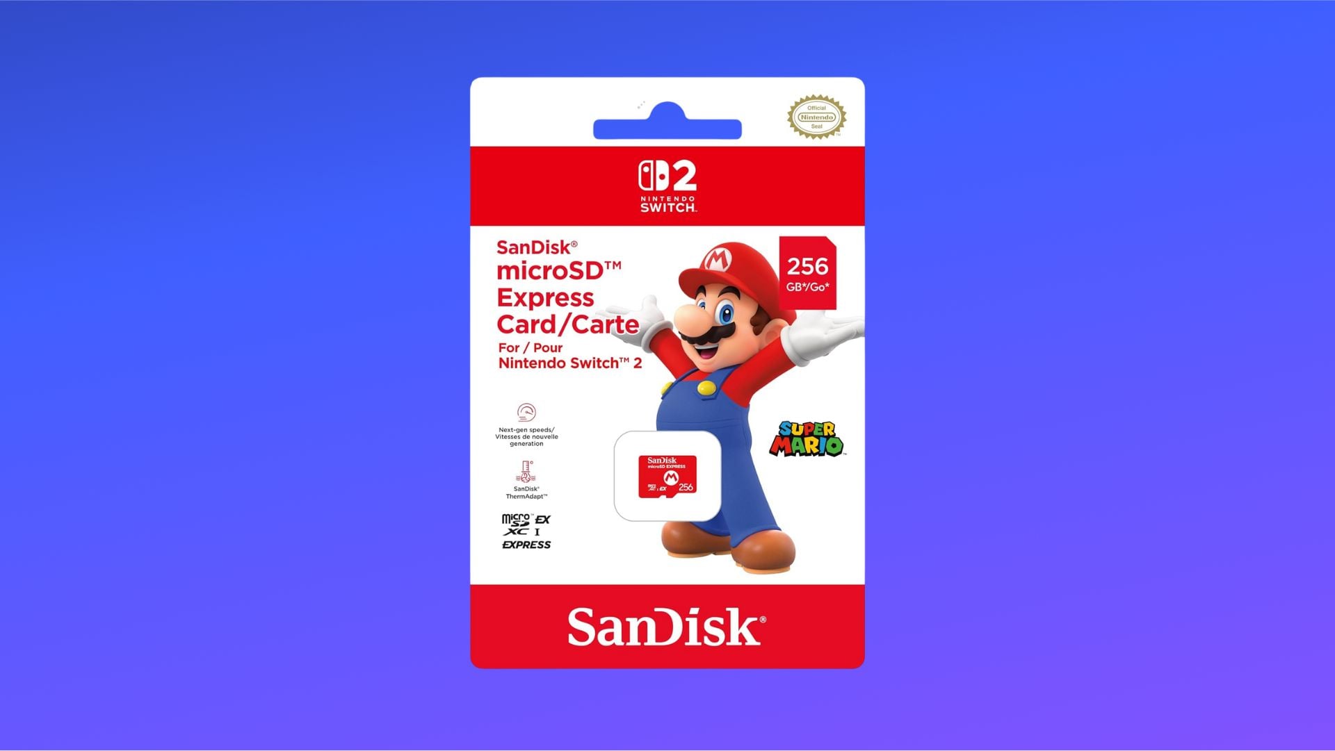MicroSD Switch 2 : la SanDisk 256 Go à 46 € sur Amazon (-23 %) — Frandroid