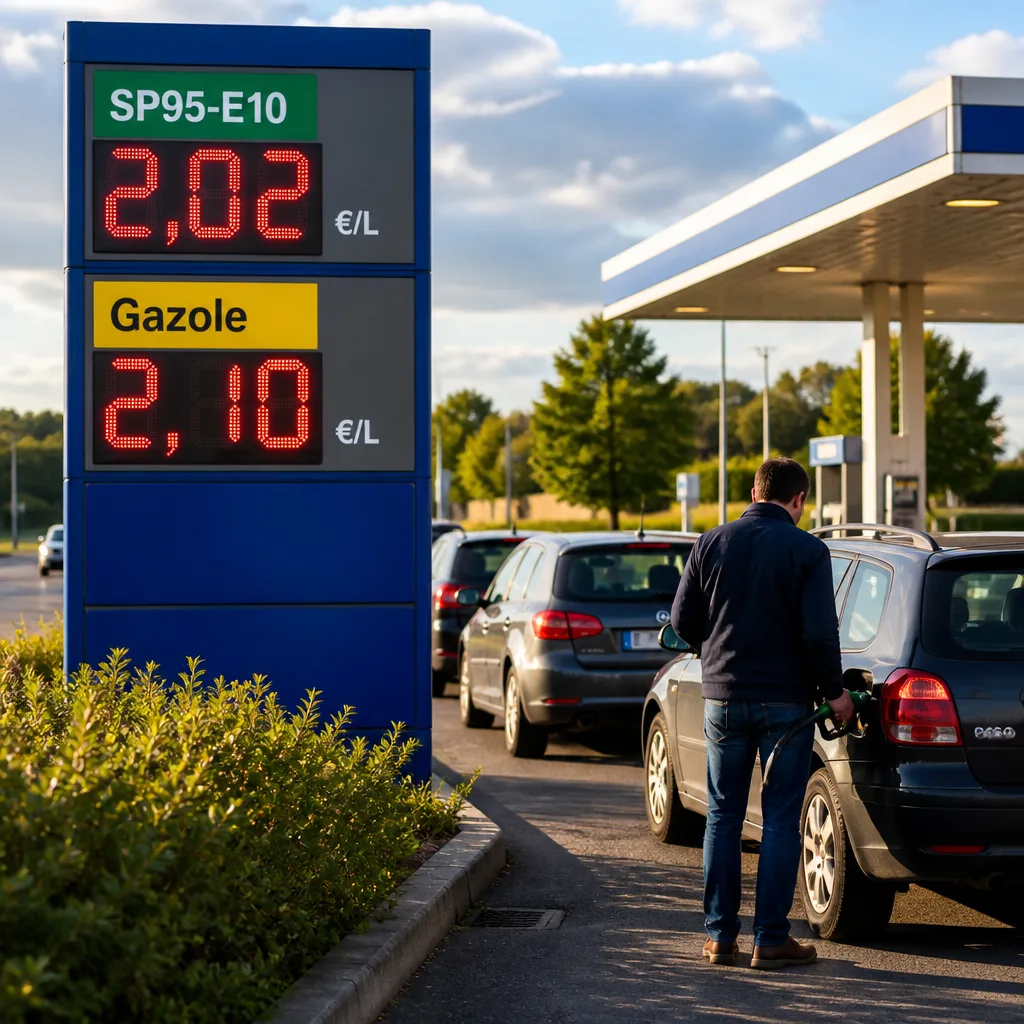 Carburants: le SP95-E10 repasse au-dessus de 2 € le litre, le gazole grimpe à 2,10 € — Renseignement Économique