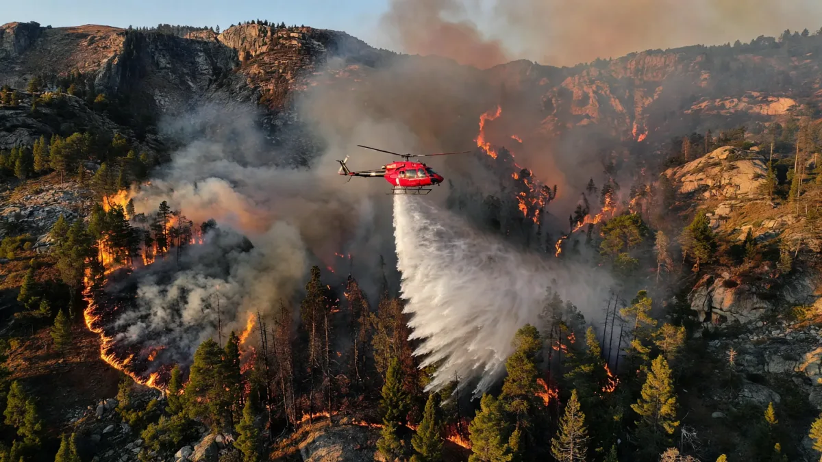 Incendie du Bois Noir : renforts du Vaucluse et 50 hectares…