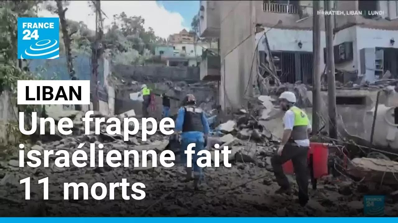 Liban : au moins 11 morts dans une frappe israélienne dans l'est du pays •  FRANCE 24 - YouTube