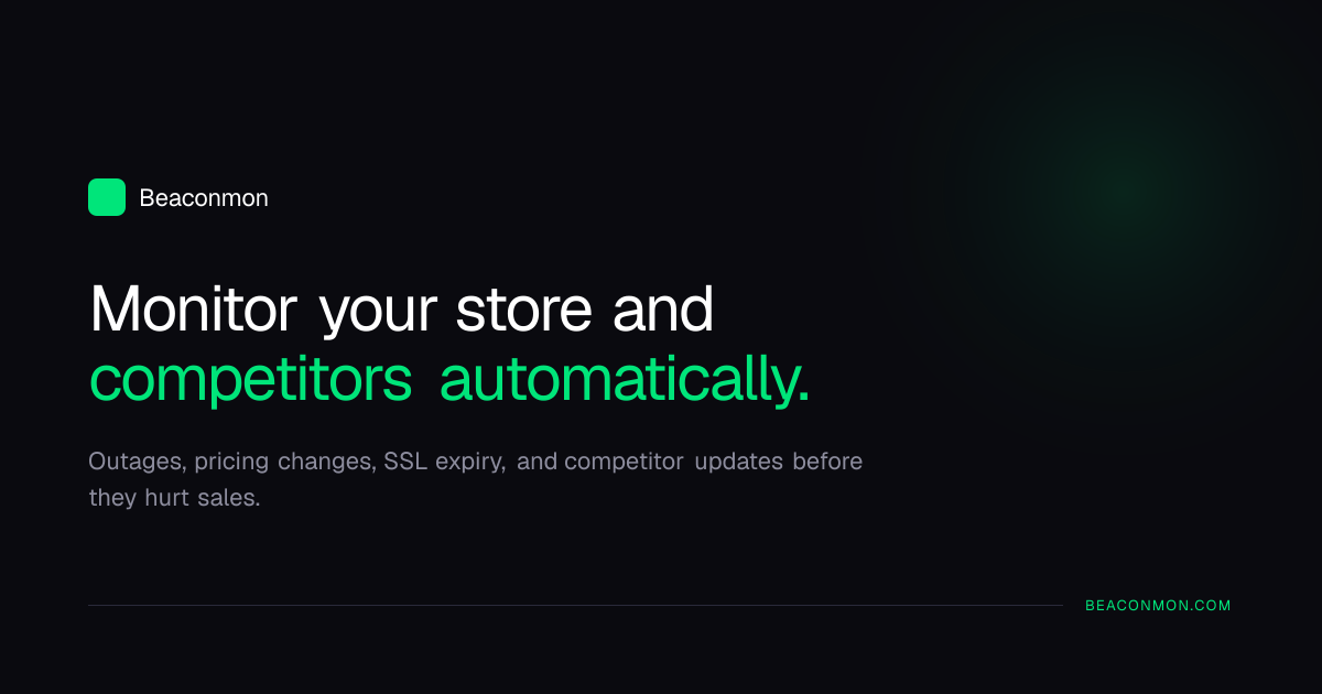 Store and Competitor Monitoring | Beaconmon